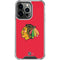 NHL Chicago Blackhawks Solid Background iPhone 14 Pro Clear Case