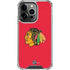NHL Chicago Blackhawks Solid Background iPhone 14 Pro Clear Case