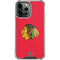 NHL Chicago Blackhawks Solid Background iPhone 14 Pro Max Clear Case