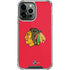 NHL Chicago Blackhawks Solid Background iPhone 14 Pro Max Clear Case