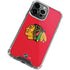 NHL Chicago Blackhawks Solid Background iPhone 15 Pro Max Clear Case