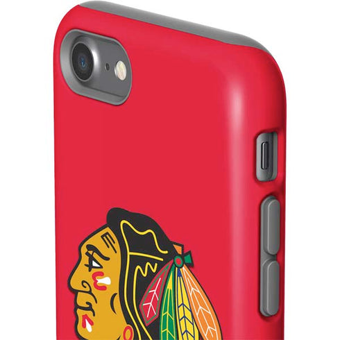 NHL Chicago Blackhawks Solid Background iPhone SE (2nd & 3rd Gen) Pro Case