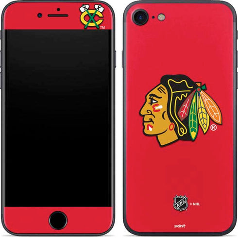 NHL Chicago Blackhawks Solid Background iPhone SE (2nd & 3rd Gen) Skin