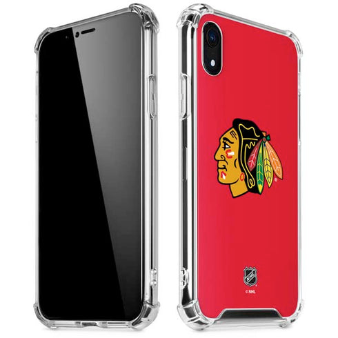 NHL Chicago Blackhawks Solid Background iPhone XR Clear Case
