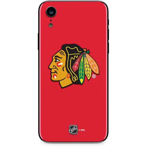 NHL Chicago Blackhawks Solid Background iPhone XR Skin