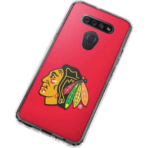NHL Chicago Blackhawks Solid Background LG K51/Q51 Clear Case