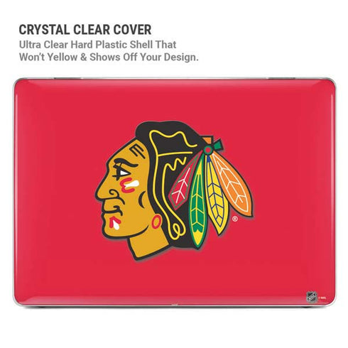 NHL Chicago Blackhawks Solid Background MacBook Pro 16in (2021-25) Case plus Skin