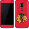 NHL Chicago Blackhawks Solid Background Moto E5 Play Skin