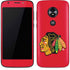 NHL Chicago Blackhawks Solid Background Moto E5 Play Skin