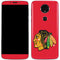 NHL Chicago Blackhawks Solid Background Moto E5 Plus Skin