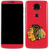 NHL Chicago Blackhawks Solid Background Moto E5 Plus Skin