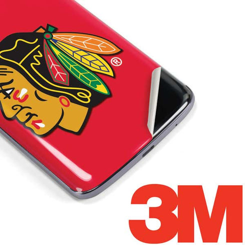 NHL Chicago Blackhawks Solid Background Moto E5 Plus Skin