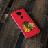 NHL Chicago Blackhawks Solid Background Moto E5 Plus Skin