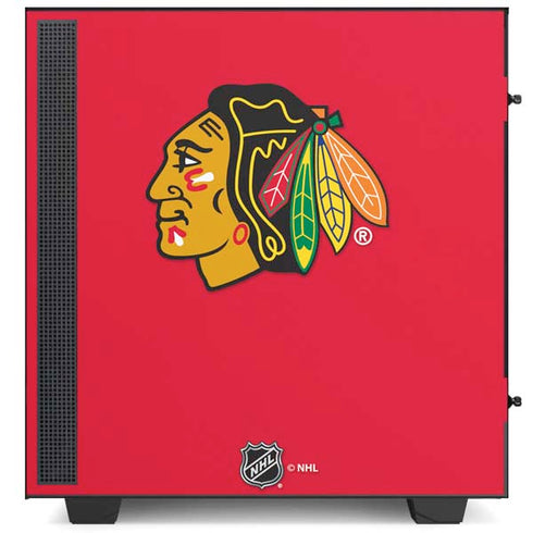 NHL Chicago Blackhawks Solid Background NZXT H510 Compact ATX Mid-Tower Case Skin