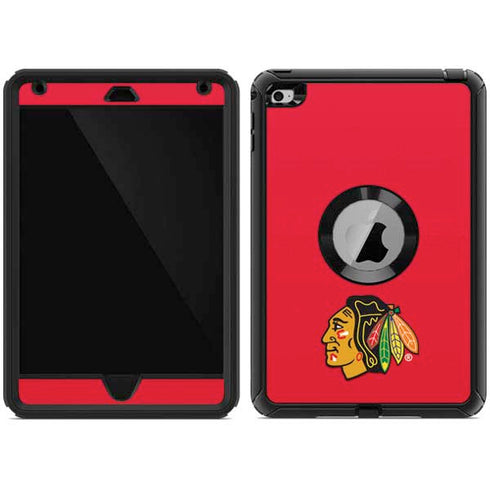 NHL Chicago Blackhawks Solid Background Otterbox Defender iPad Skin