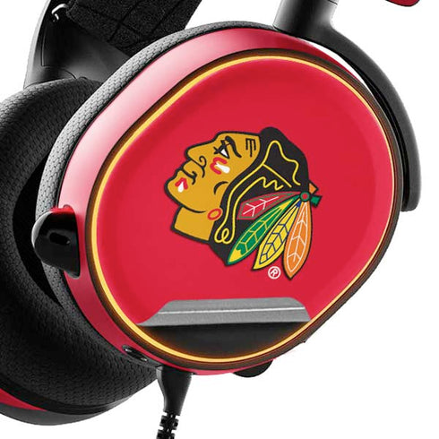 NHL Chicago Blackhawks Solid Background SteelSeries Arctis 3 Skin