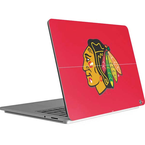 NHL Chicago Blackhawks Solid Background Surface Laptop Studio Skin