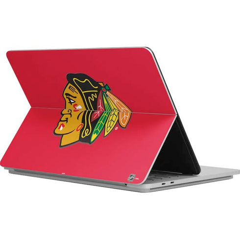 NHL Chicago Blackhawks Solid Background Surface Laptop Studio Skin