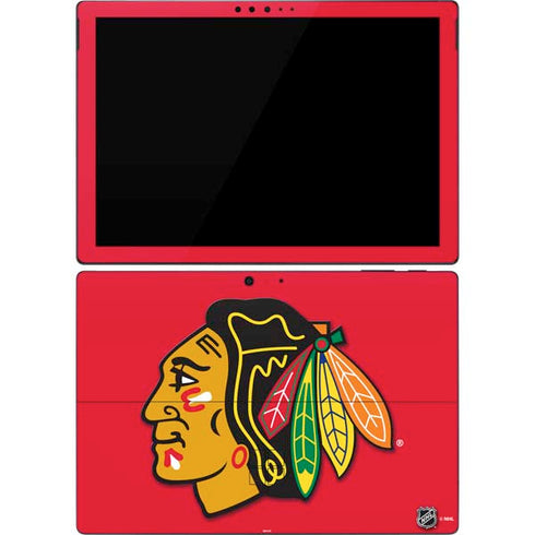 NHL Chicago Blackhawks Solid Background Surface Pro 7 Skin