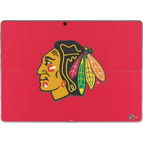 NHL Chicago Blackhawks Solid Background Surface Pro 8 Skin