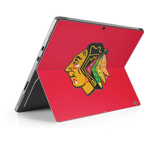 NHL Chicago Blackhawks Solid Background Surface Pro 9 Skin