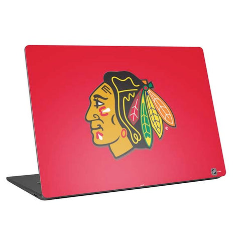 NHL Chicago Blackhawks Solid Background Universal Laptop 12in (9.8 x 6.8in) Skin