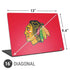 NHL Chicago Blackhawks Solid Background Universal Laptop 16in (13 x 9.4in) Skin