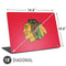 NHL Chicago Blackhawks Solid Background Universal Laptop 18in (14.6 x 10.6in) Skin