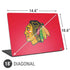NHL Chicago Blackhawks Solid Background Universal Laptop 18in (14.6 x 10.6in) Skin