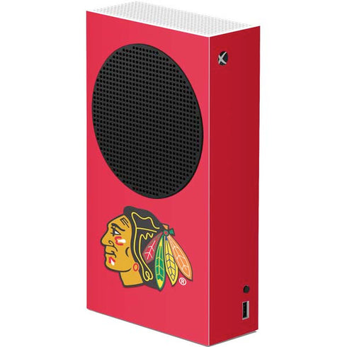 NHL Chicago Blackhawks Solid Background Xbox Series S Console Skin