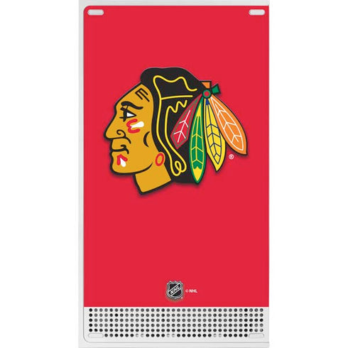 NHL Chicago Blackhawks Solid Background Xbox Series S Console Skin