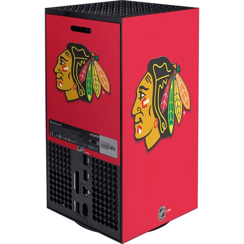 NHL Chicago Blackhawks Solid Background Xbox Series X Bundle Skin