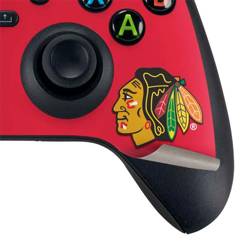 NHL Chicago Blackhawks Solid Background Xbox Series X Controller Skin