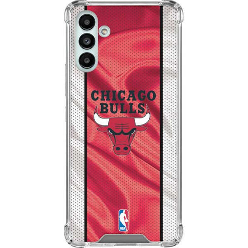 NBA Chicago Bulls Away Jersey Galaxy A13 5G Clear Case
