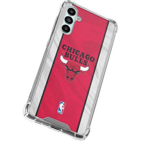 NBA Chicago Bulls Away Jersey Galaxy A15 5G Clear Case