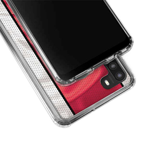 NBA Chicago Bulls Away Jersey Galaxy A21 Clear Case
