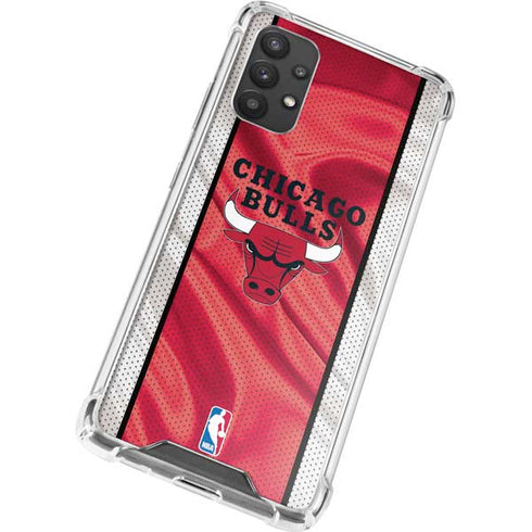 NBA Chicago Bulls Away Jersey Galaxy A32 5G Clear Case