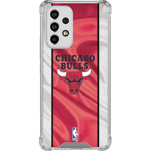 NBA Chicago Bulls Away Jersey Galaxy A33 5G Clear Case