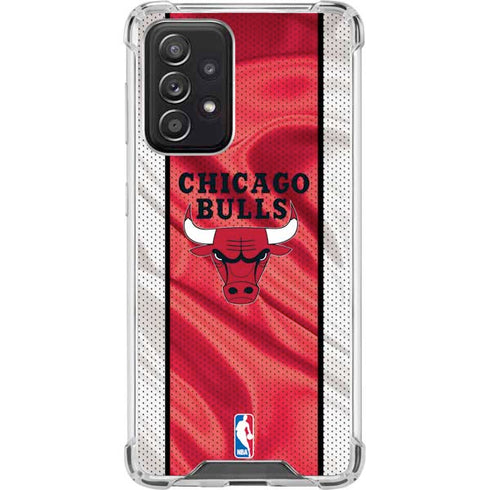 NBA Chicago Bulls Away Jersey Galaxy A52 5G Clear Case