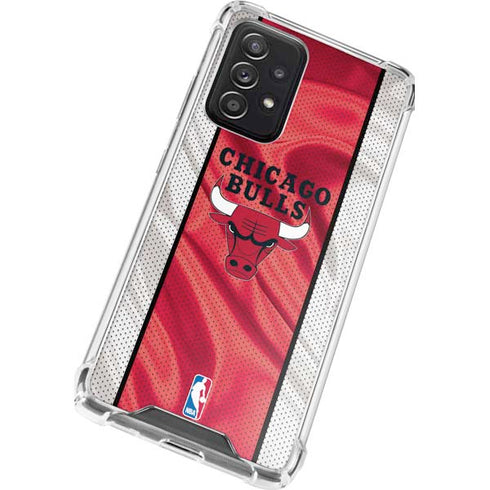 NBA Chicago Bulls Away Jersey Galaxy A52 5G Clear Case