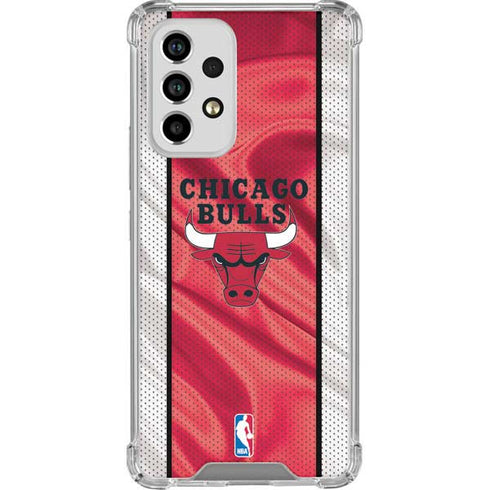 NBA Chicago Bulls Away Jersey Galaxy A53 5G Clear Case