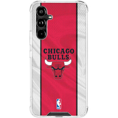 NBA Chicago Bulls Away Jersey Galaxy A54 5G Clear Case