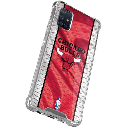 NBA Chicago Bulls Away Jersey Galaxy A71 5G Clear Case