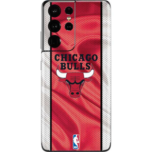 NBA Chicago Bulls Away Jersey Galaxy S21 Ultra 5G Skin