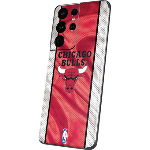 NBA Chicago Bulls Away Jersey Galaxy S21 Ultra 5G Skin