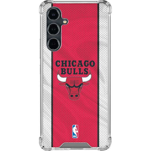 NBA Chicago Bulls Away Jersey Galaxy S23 FE Clear Case