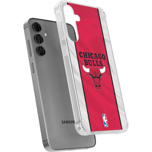 NBA Chicago Bulls Away Jersey Galaxy S24 Plus Clear Case