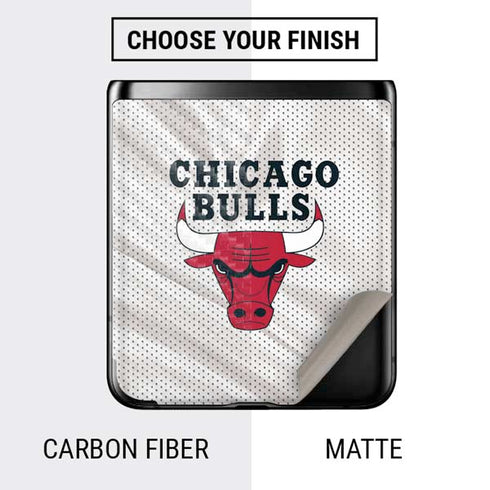 NBA Chicago Bulls Away Jersey Galaxy Z Flip Skin