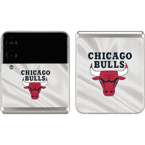 NBA Chicago Bulls Away Jersey Galaxy Z Flip3 5G Skin