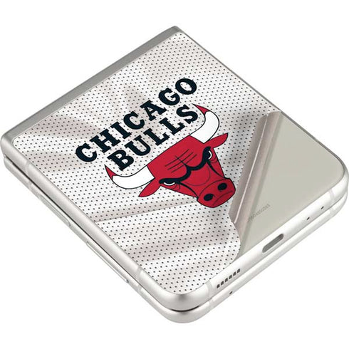 NBA Chicago Bulls Away Jersey Galaxy Z Flip3 5G Skin